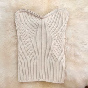 SWEATER KNIT TUBE TOP